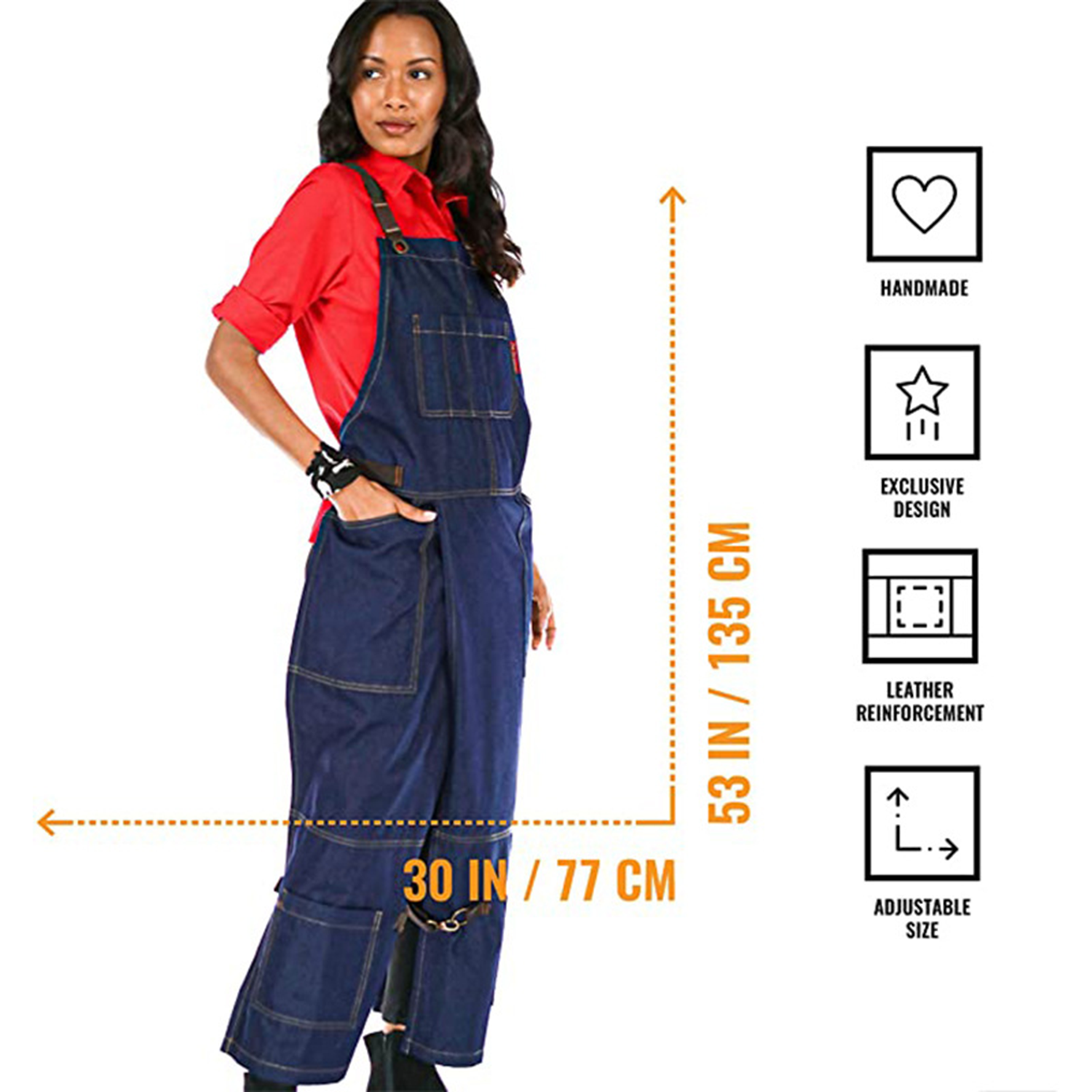 Canvas Lengthened Leg Apron 7
