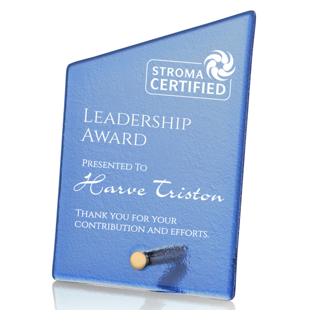 Atchison Blue Slant Award - Gold 5