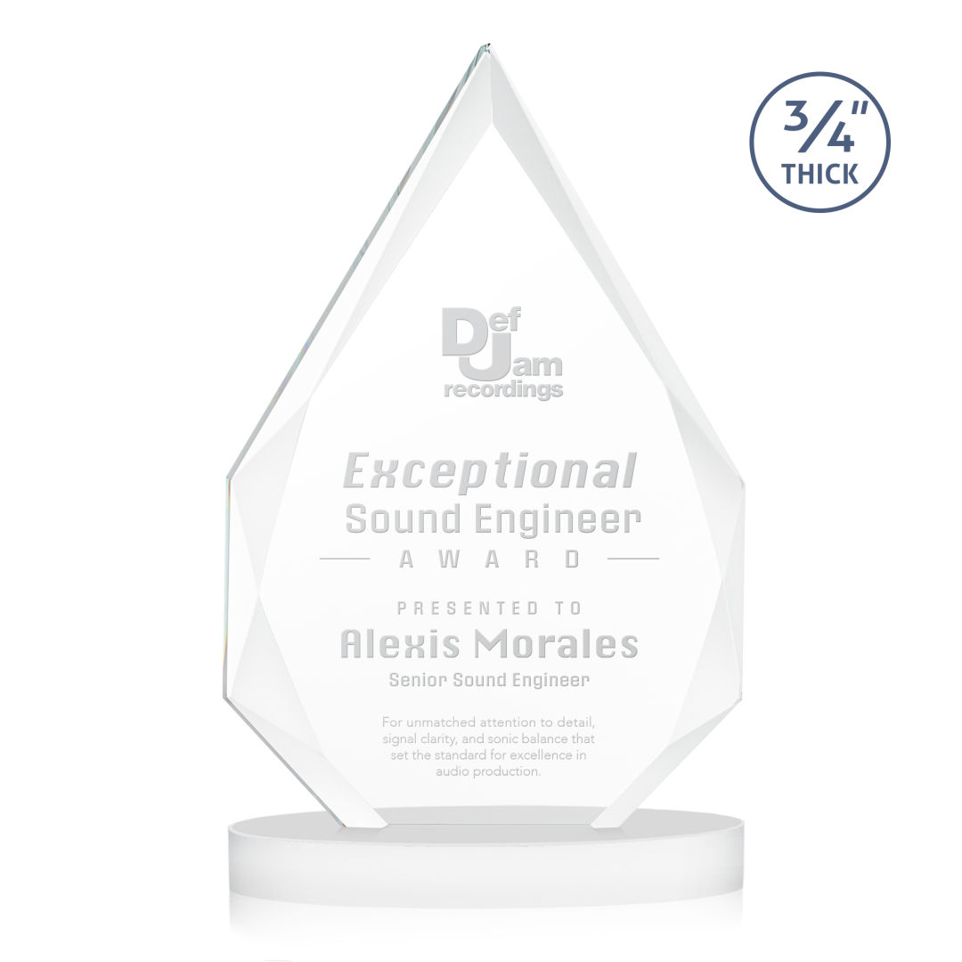 Hawthorne Award on Alberton Base - White 2