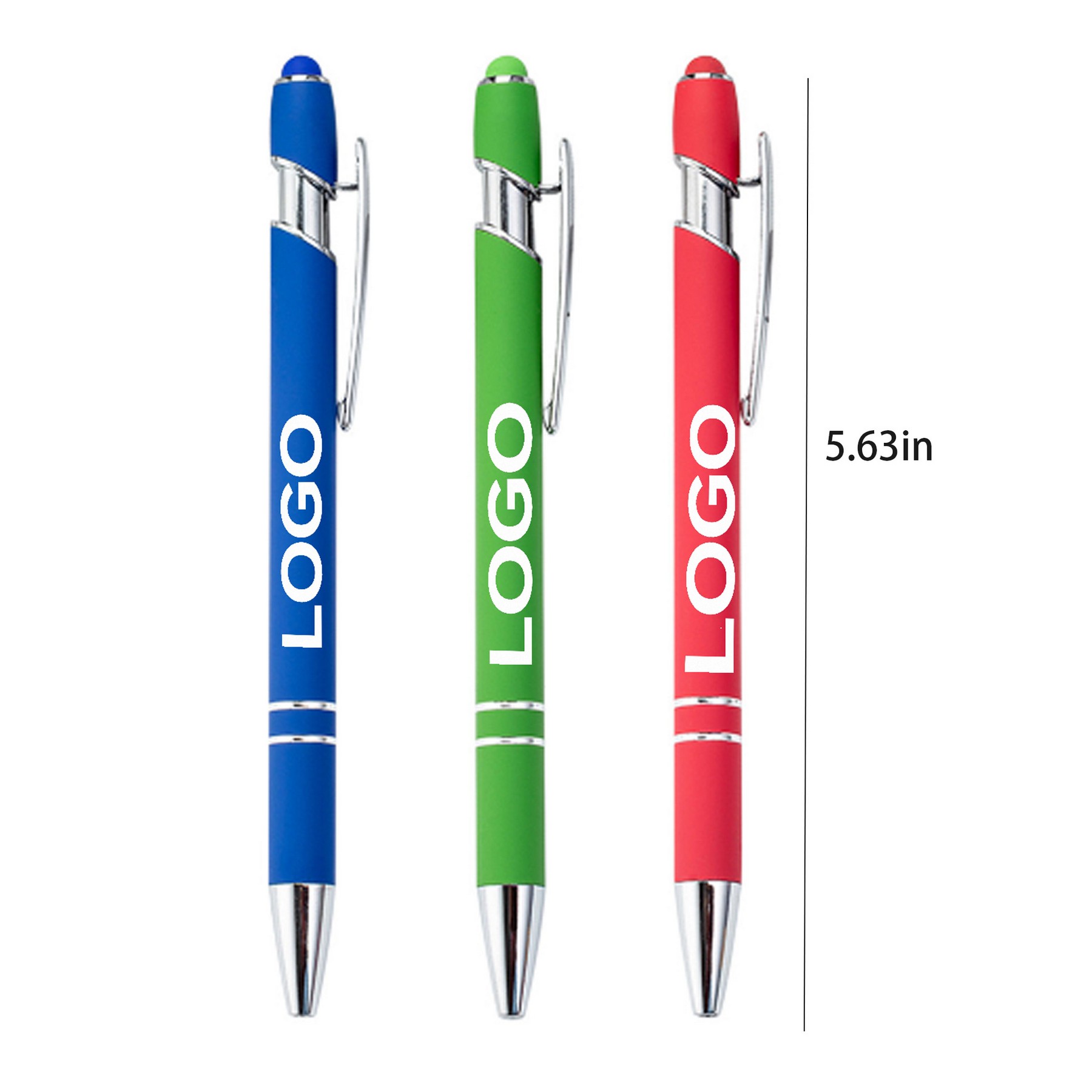 Metal Ballpoint Pen With Stylus Tip 2