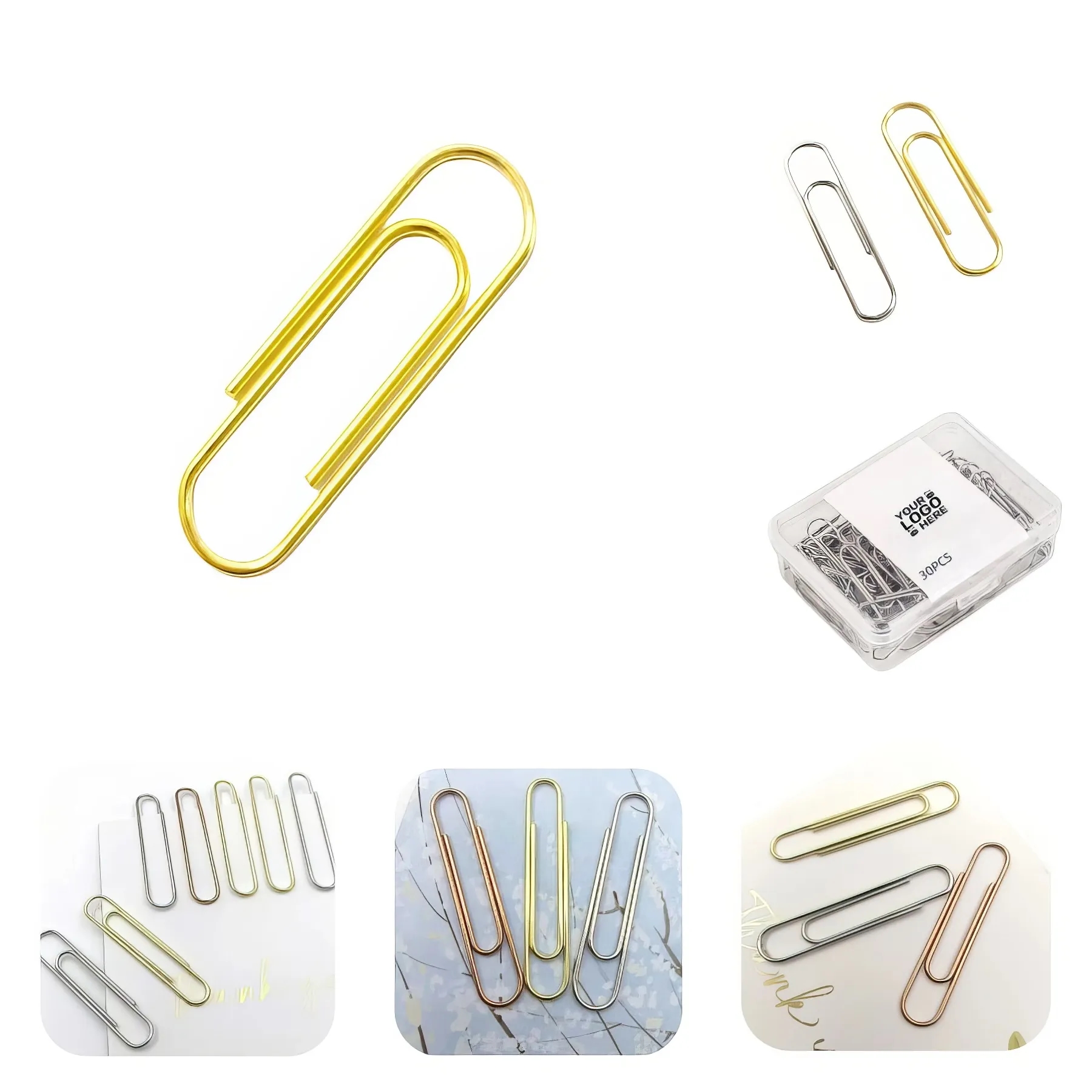 Silver Smooth Paper Clip 3