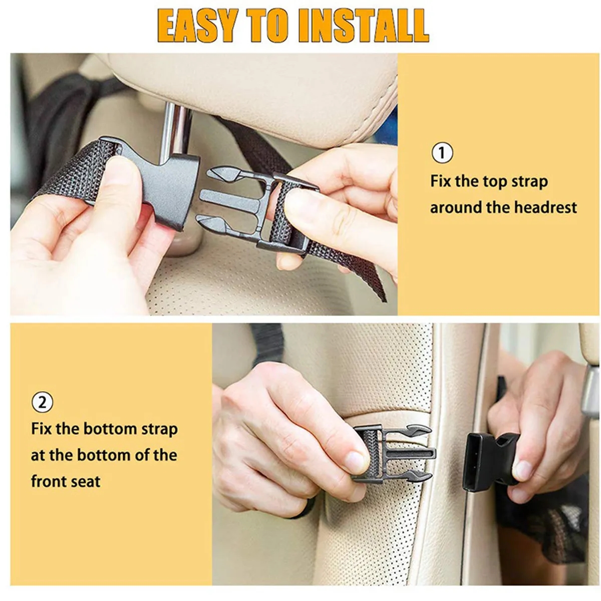 Backseat Car Storage Bag With Touch Screen Tablet Holder 3