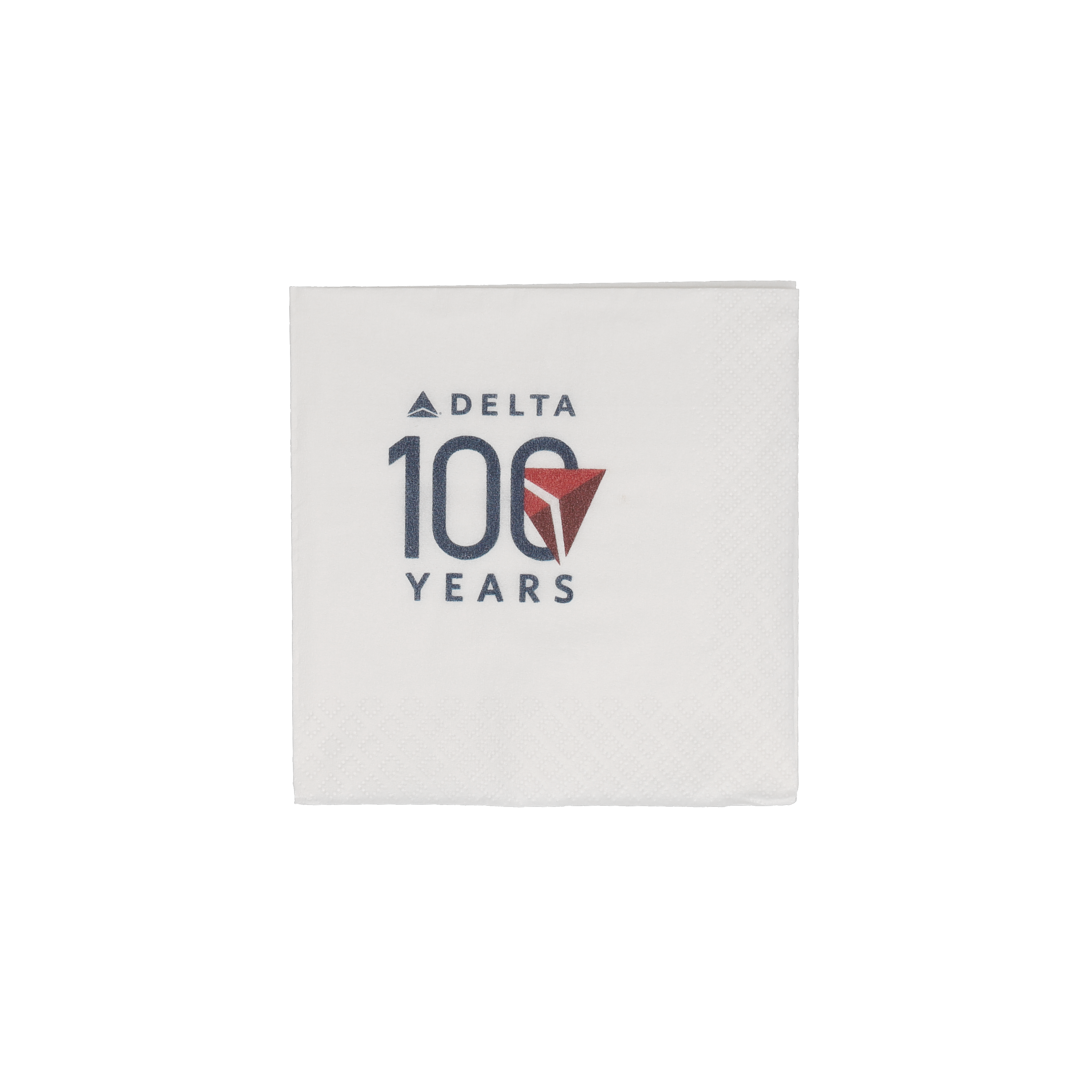Beverage Napkin 3 Ply 1/4 Fold White Digital Print — view 1 of 4