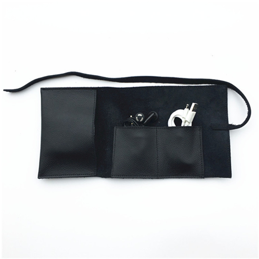 PU Leather Organizer Cable Roll Bag 10