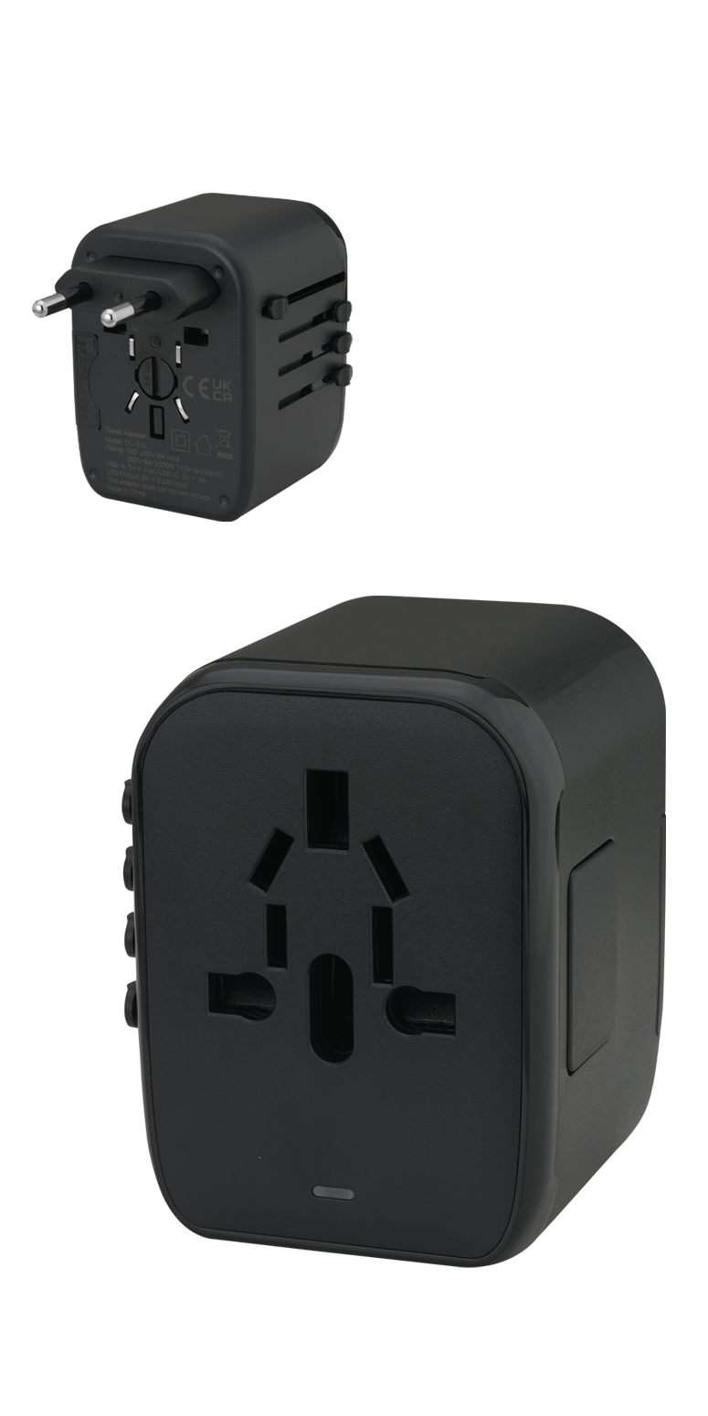 Universal Travel 2 USB / 2 Type-C Adapter 12