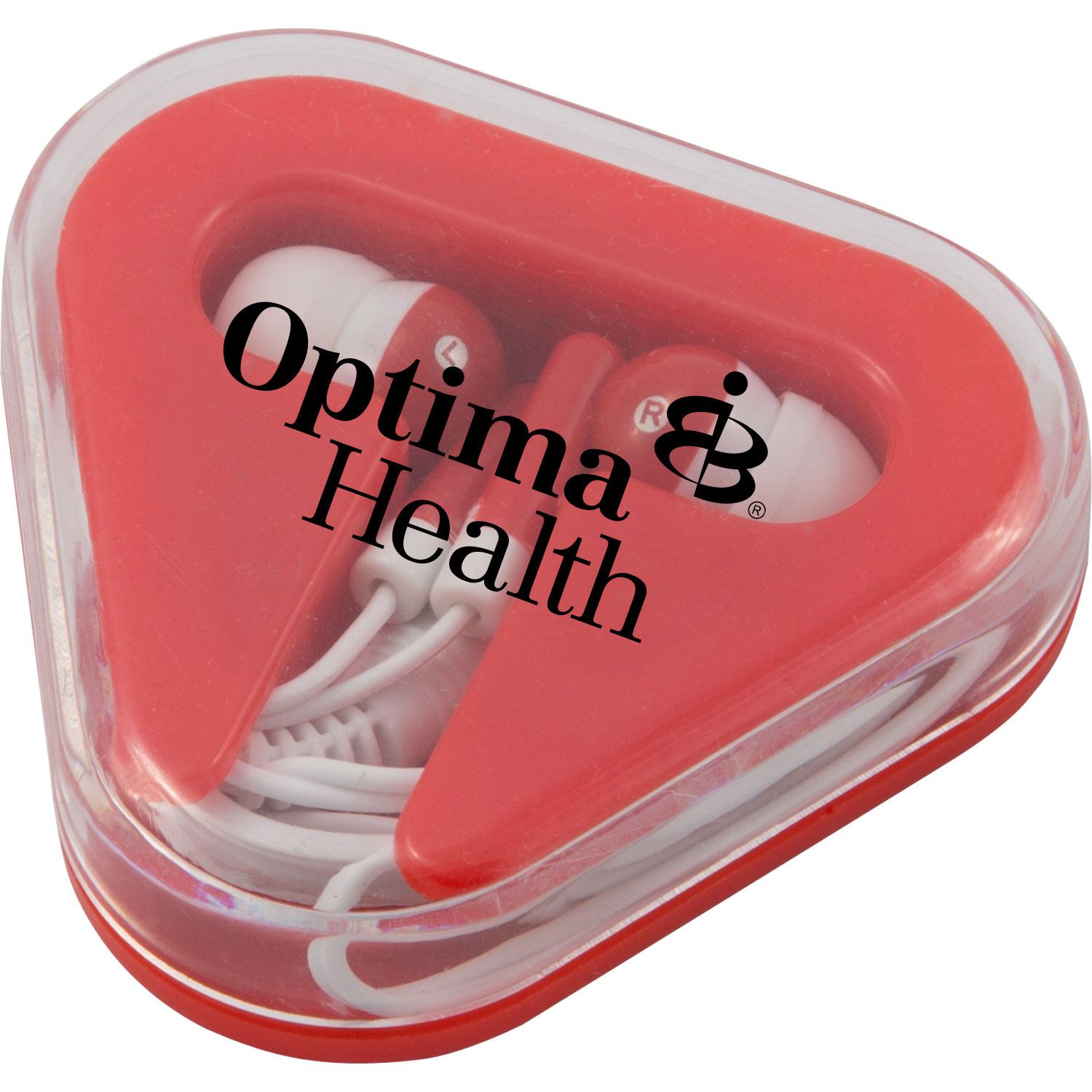 Ear Buds in Triangular Case 2