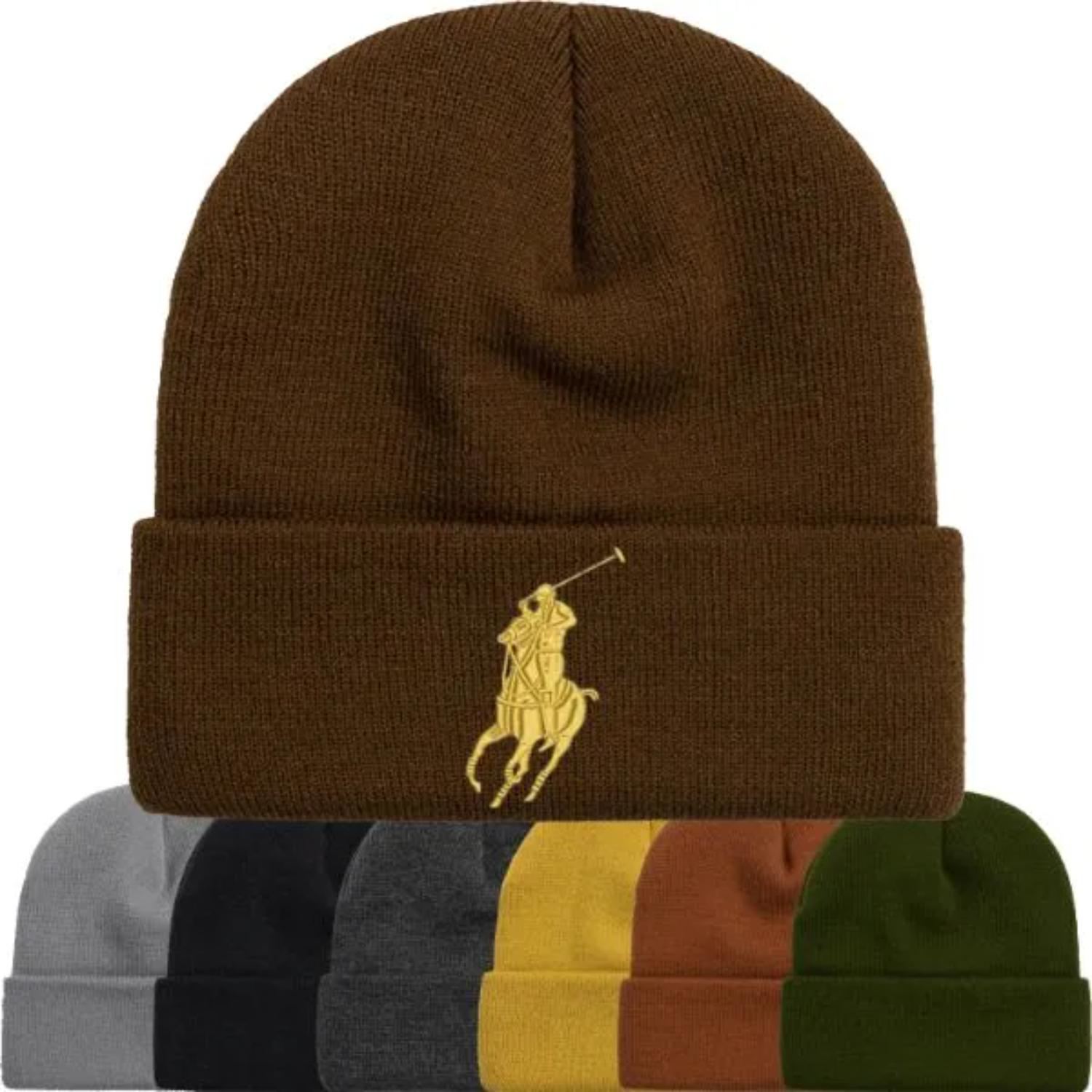 100% Acrylic Cuffed Knitted Beanie With Custom Logo 2