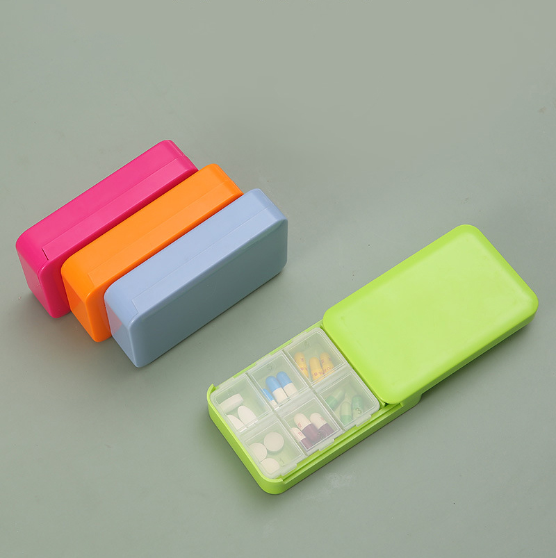 6 Compartments Push Pull Pill Box 2