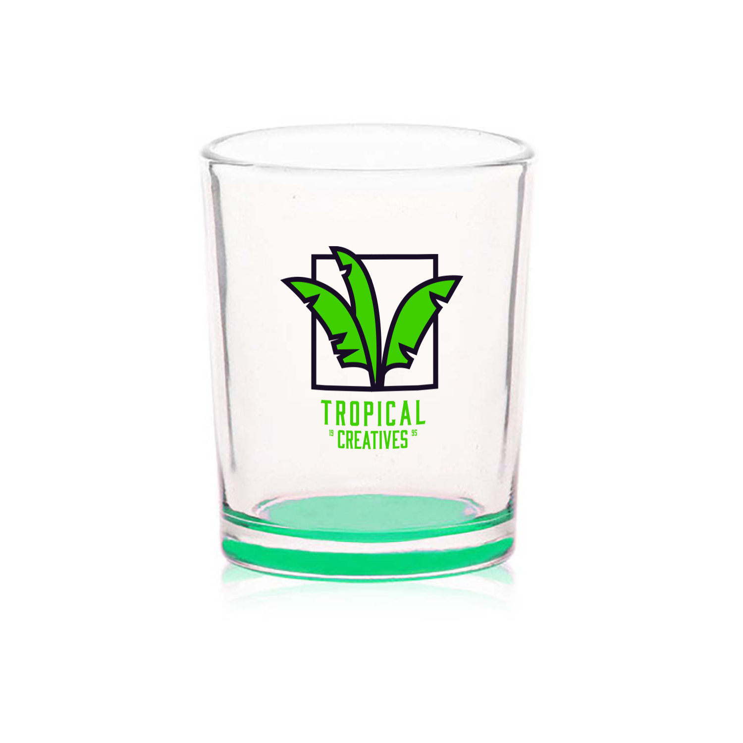 3 oz. Glass Votive Candle Holder (2 Color Imprint) 5