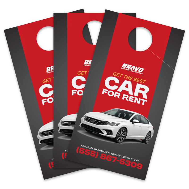 4.25 X 8 Inch Full Color Door Hanger 9