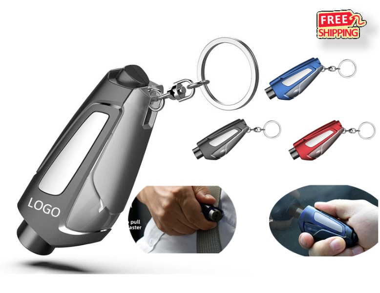 Bulk Car Escape Tools Wholesale Custom Logo Emergency Window Breaker Keychain 1