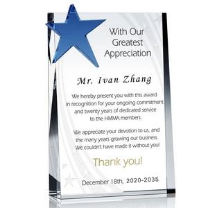 Star Crystal Glass Trophy 2