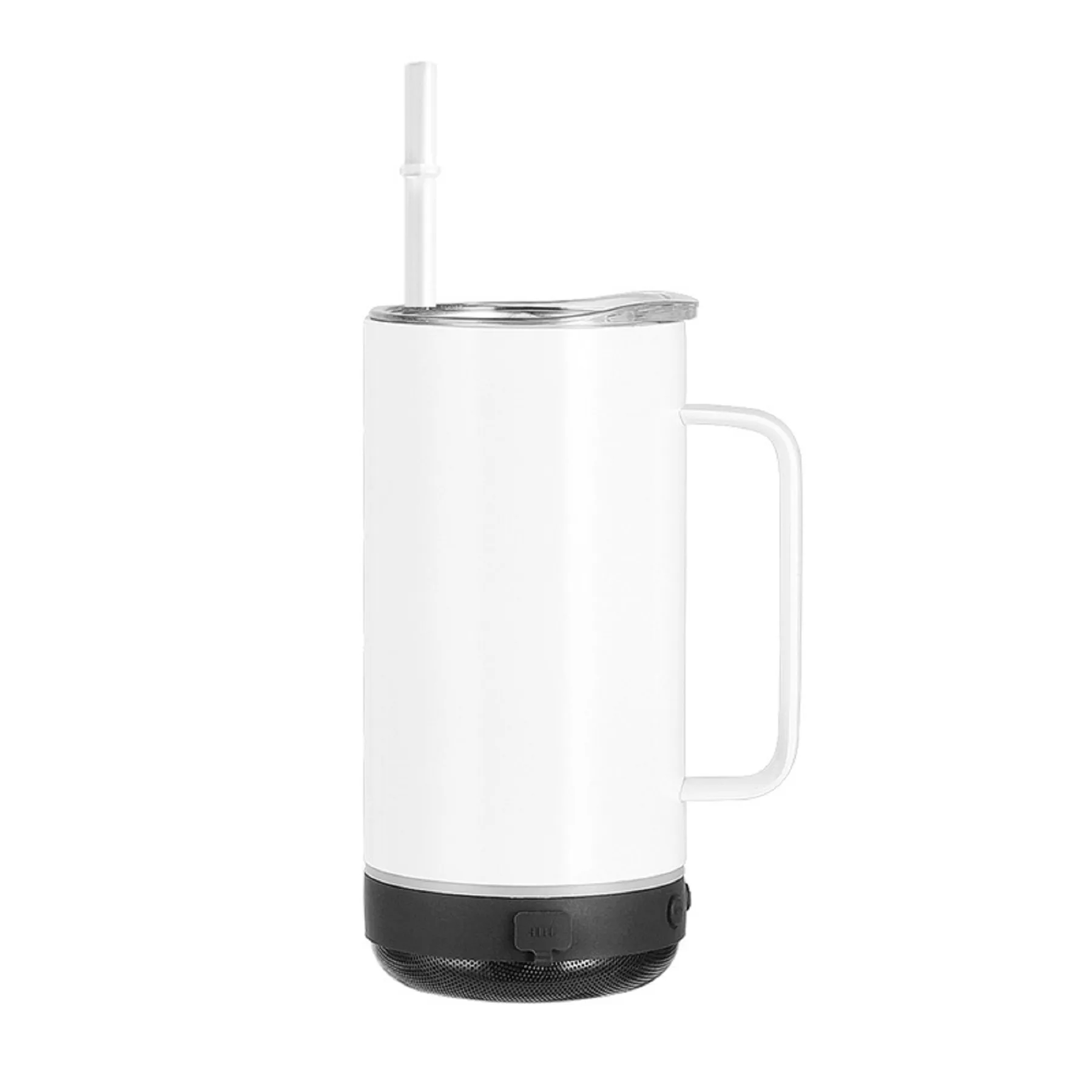 14 Oz. Double Wall Wireless Speaker Water Mug with Handle 14