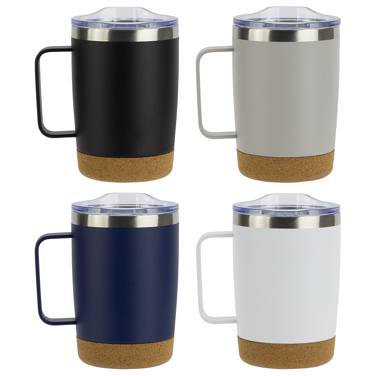 Sapora 12 oz Vacuum Insulated Stainless Steel Mug with Cork Base 6