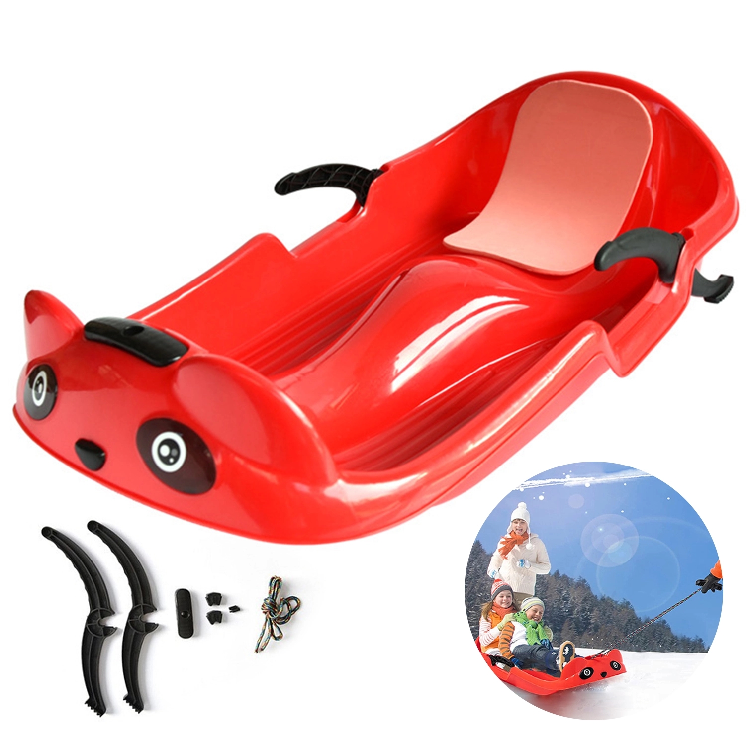 39" 2-Person Ski Sled 1