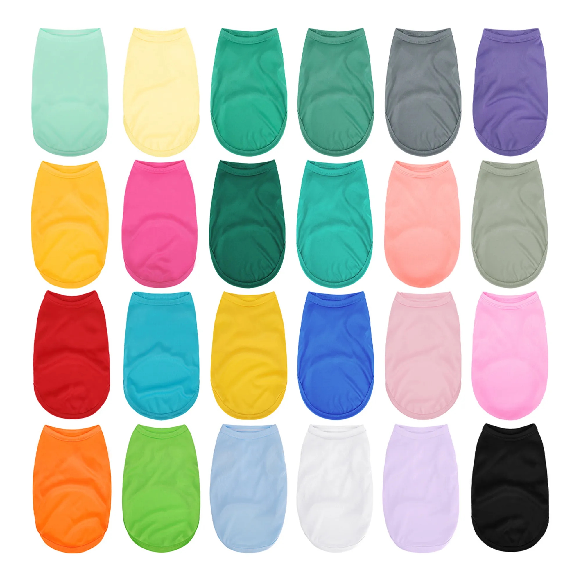 Sleeveless Pet T-Shirt MOQ 50pcs 5
