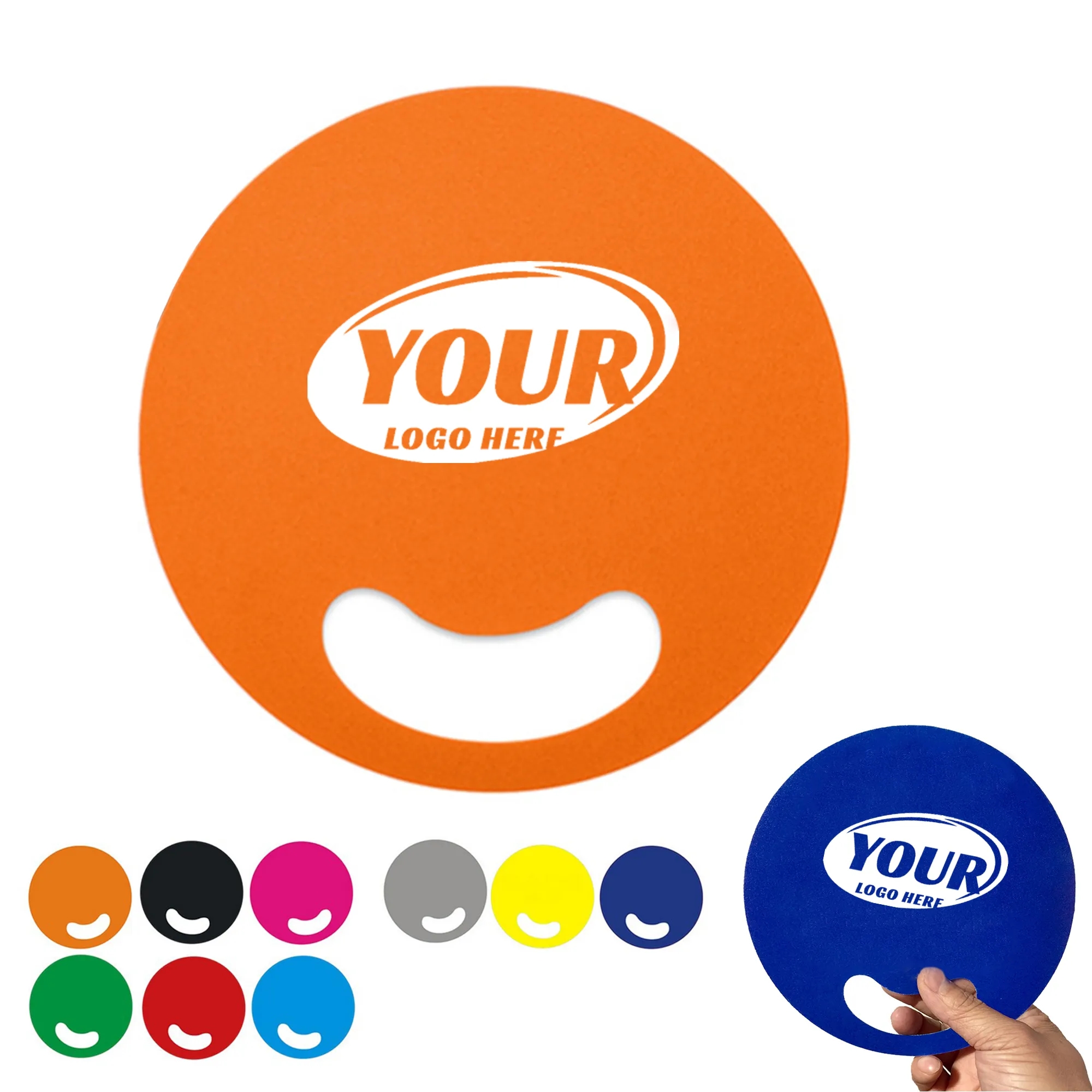 Plastic Round Hand Fan 2