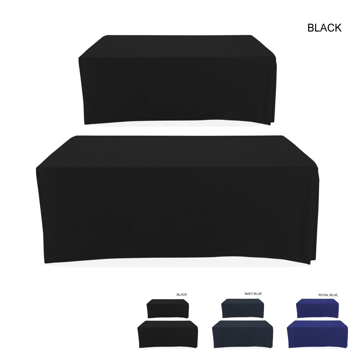 Polycotton Twill Table Throw for 6' Table, Drape style, 4 sided, Closed Back, Blank only 4