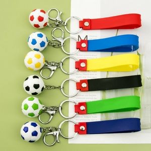 World Cup Football PVC Keychain With Key Ring Design 30