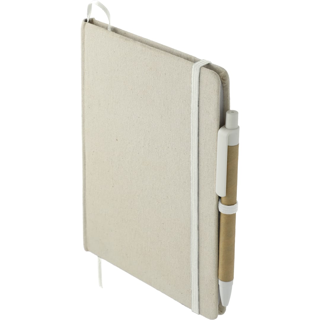 5" x 7" Organic Cotton Bound Notebook w/Pen 23