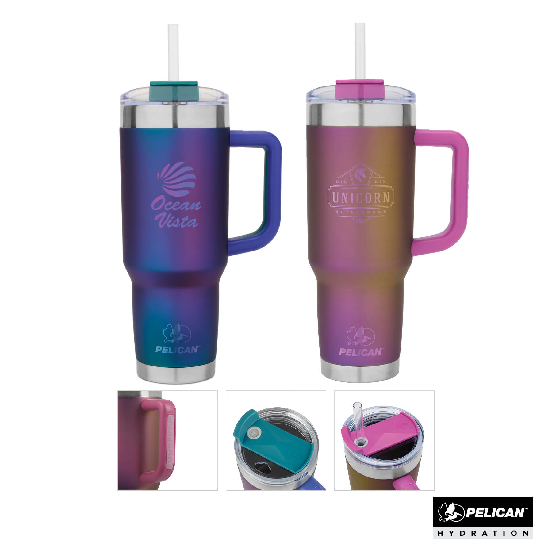 Pelican Porter™ 40 oz. Double Wall Stainless Steel Travel Tumbler - Shimmer Collection 32