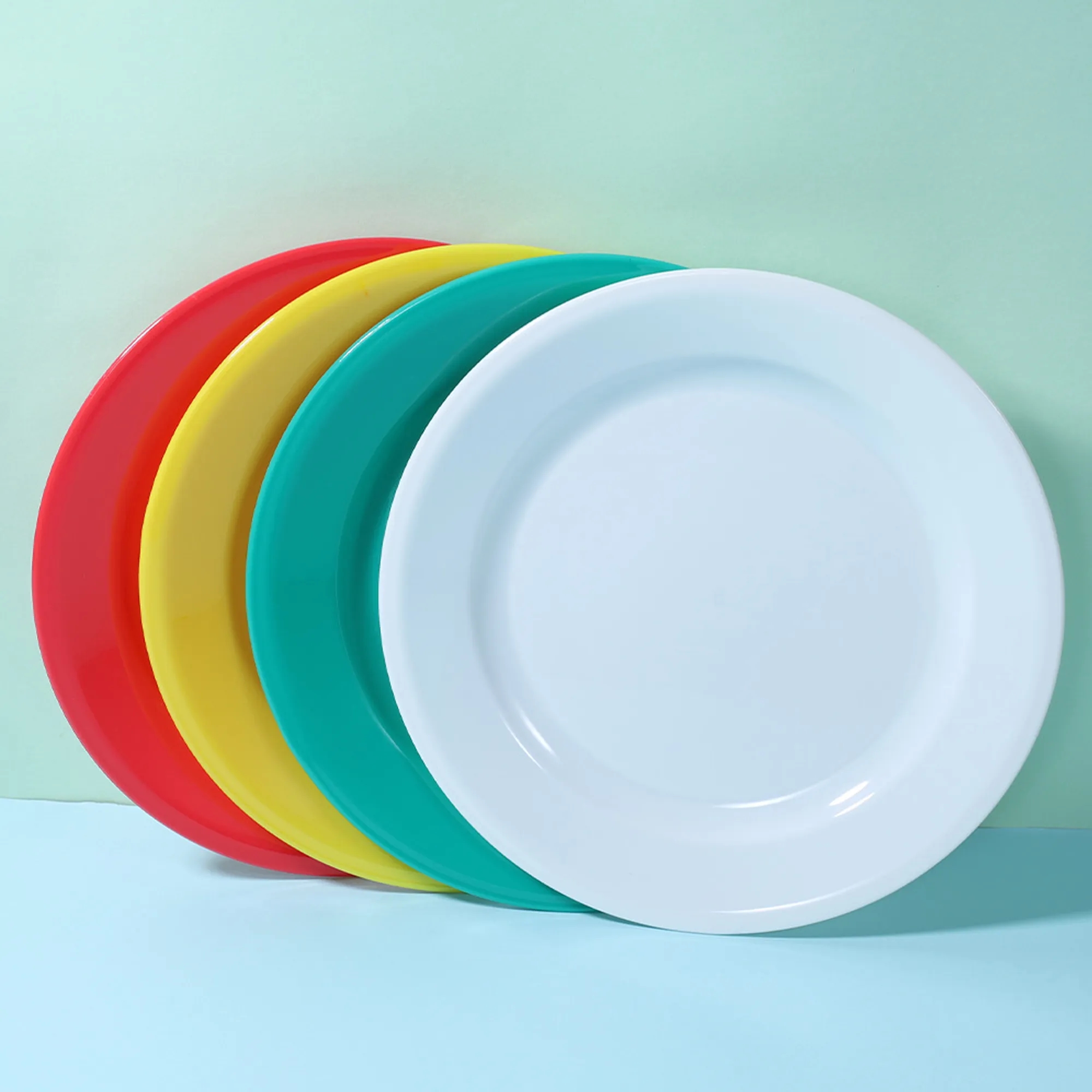 Round Outdoor Plastic Picnic Plate 3