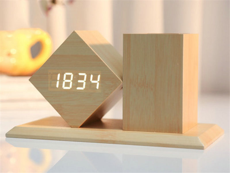 Wooden Alarm Clock 3