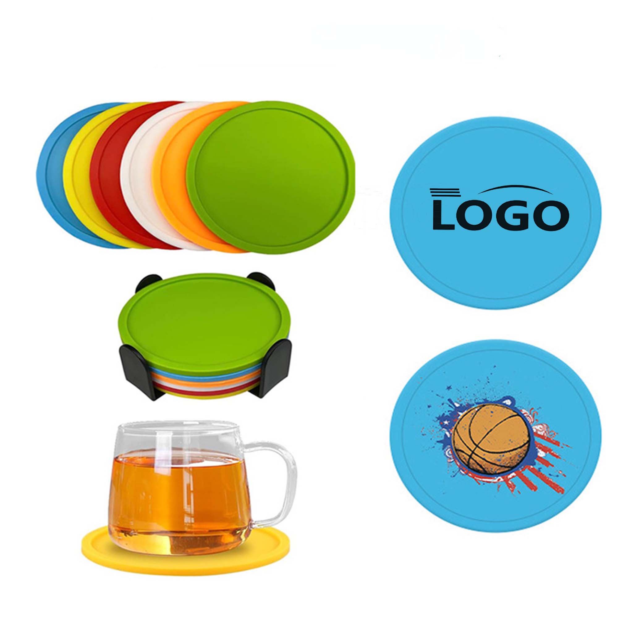 10cm High-Temperature Resistant Silicone Coaster 2