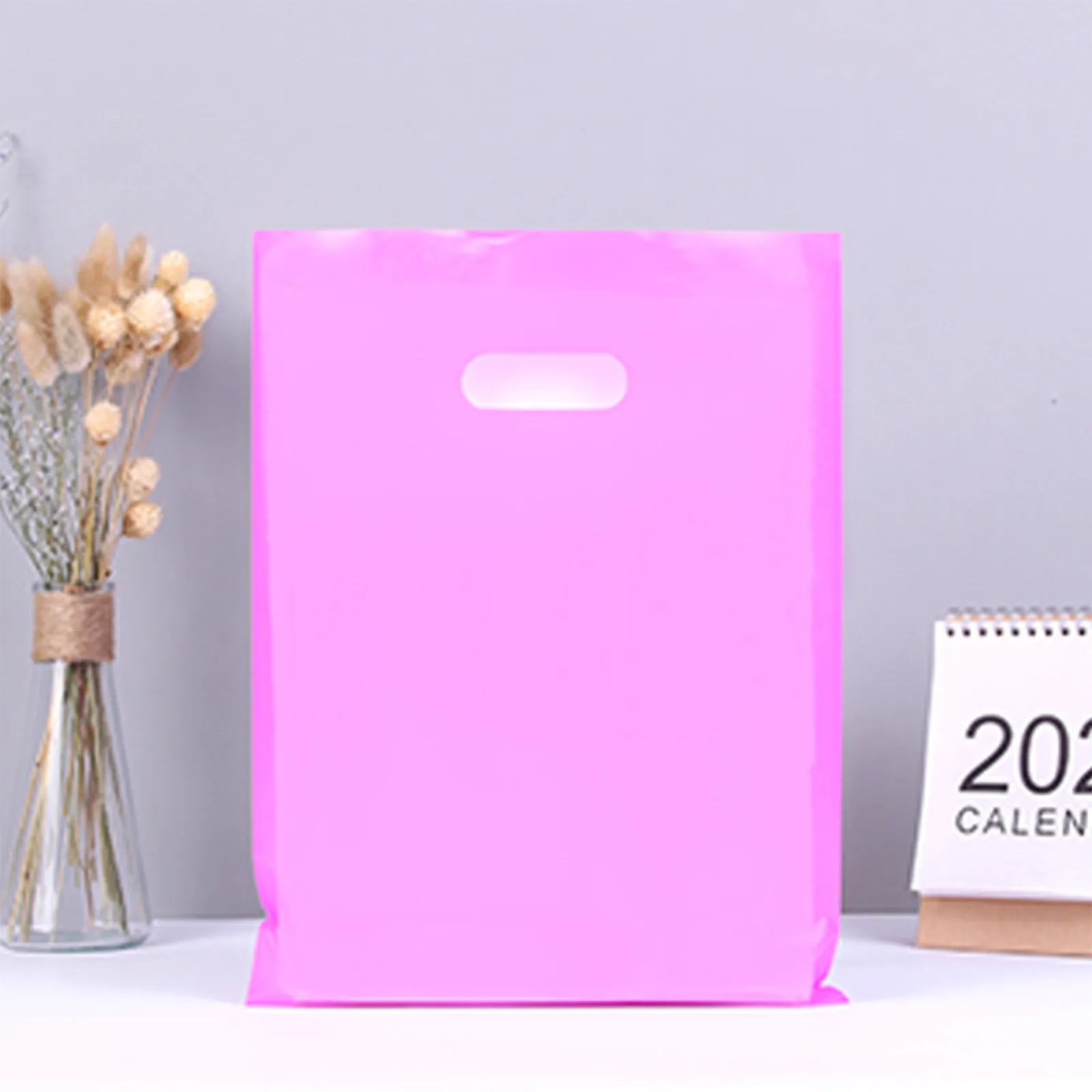 Die Cut Handle Plastic Merchandise Boutique Bag Apparel gift 25