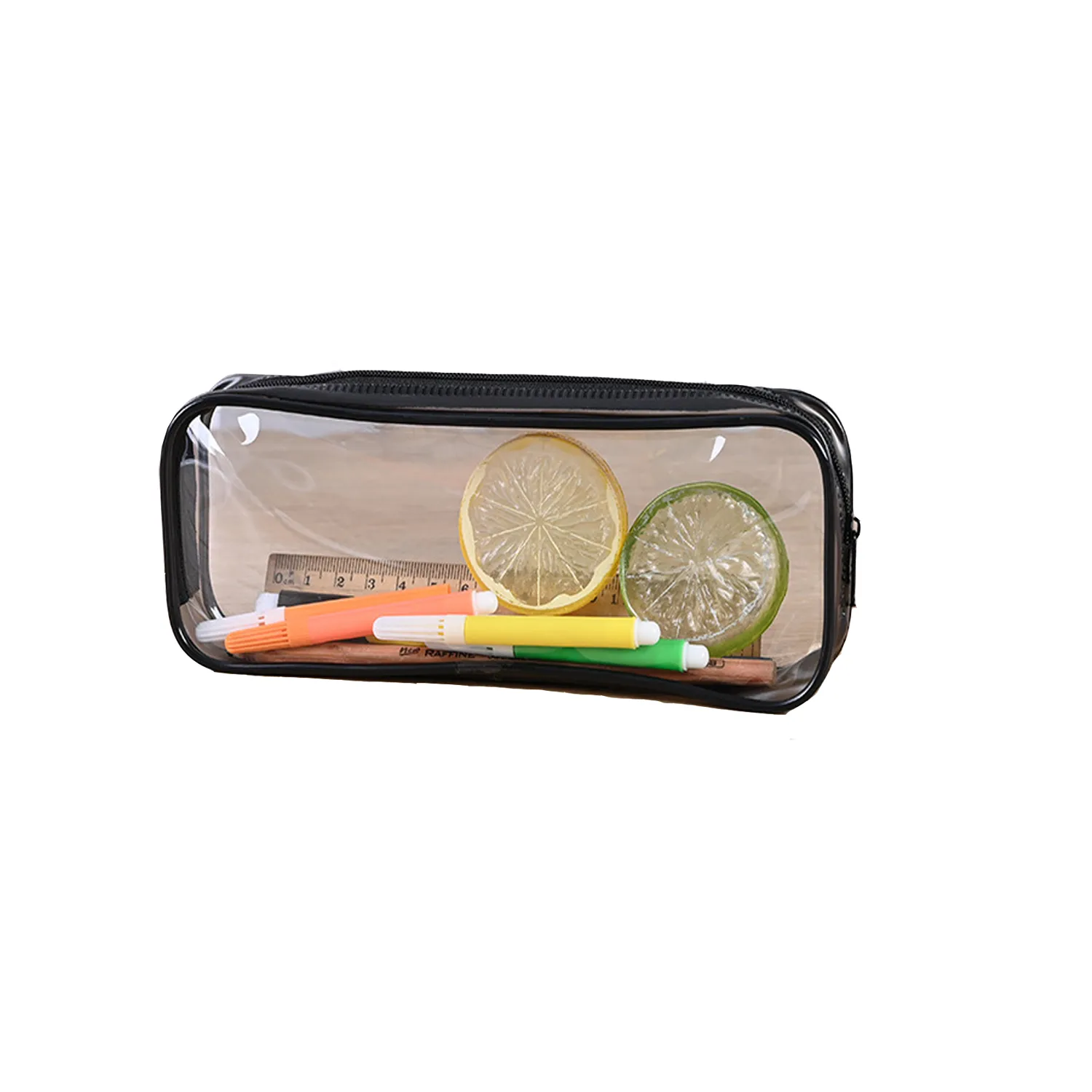 PVC Zipper Pencil Bag Exam Pen Pouch Case 10