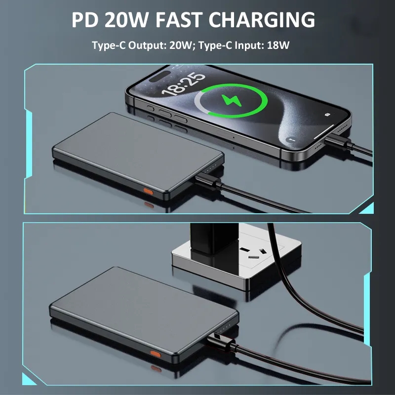 Ultra-Slim 5000mAh Wireless Magnetic Power Bank 3