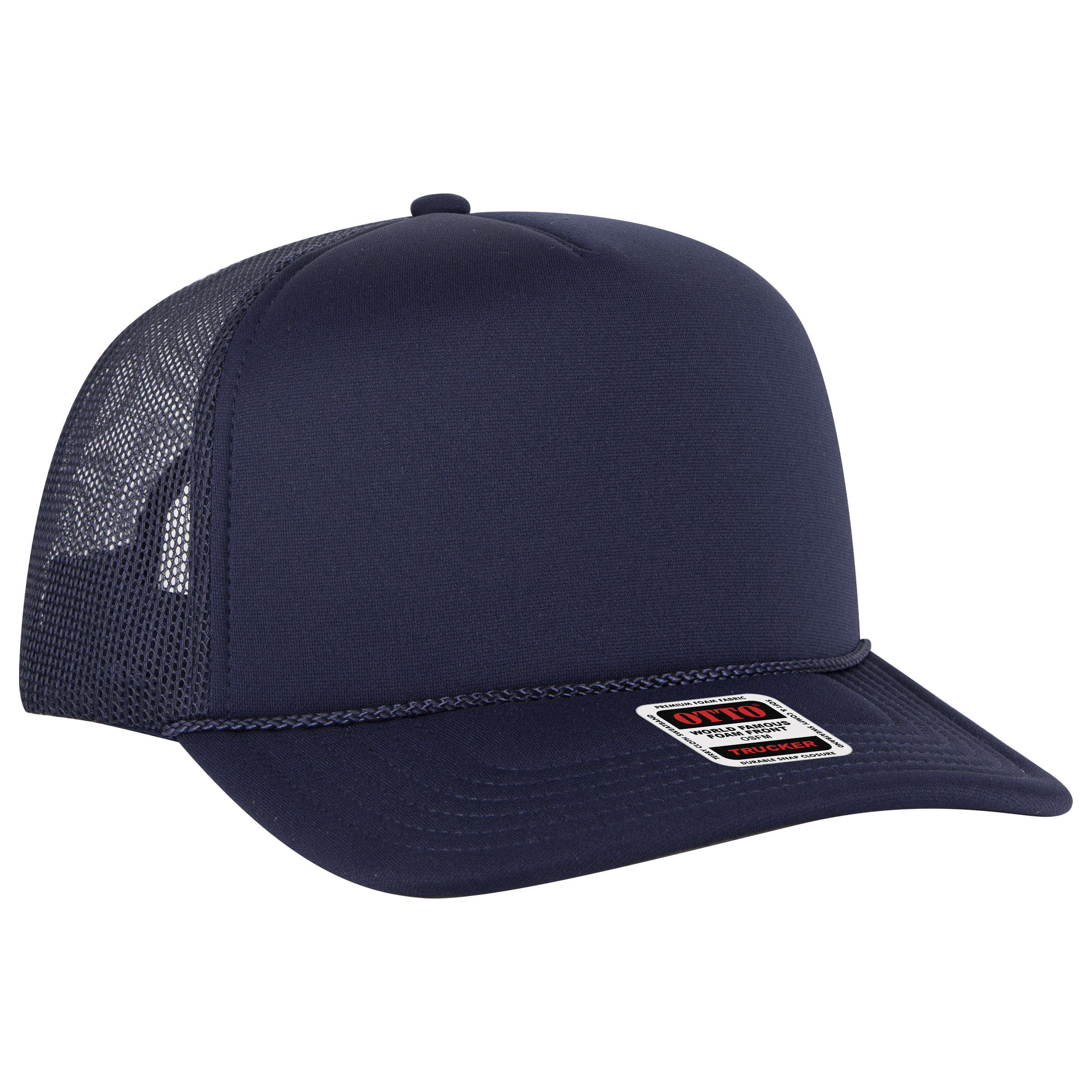 OTTO CAP® 5 Panel High Crown Mesh Back Trucker Hat 23