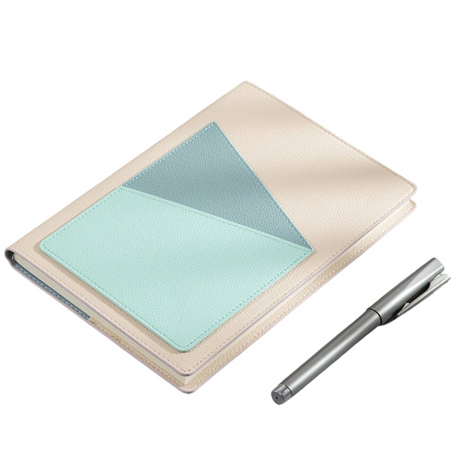 A5 PU Leather Slip Pocket Notebooks w/ Pen 4