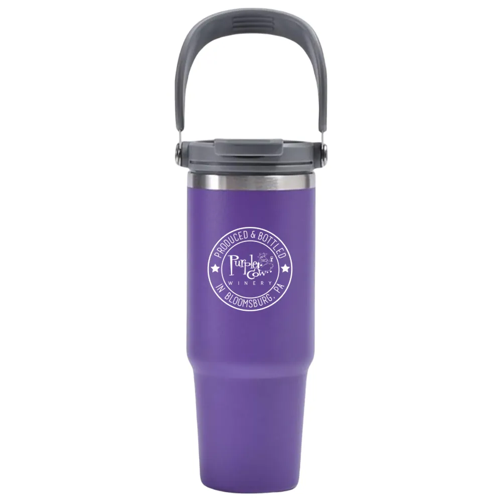30oz. Insulated Tumber with Handle and Flip Straw 3