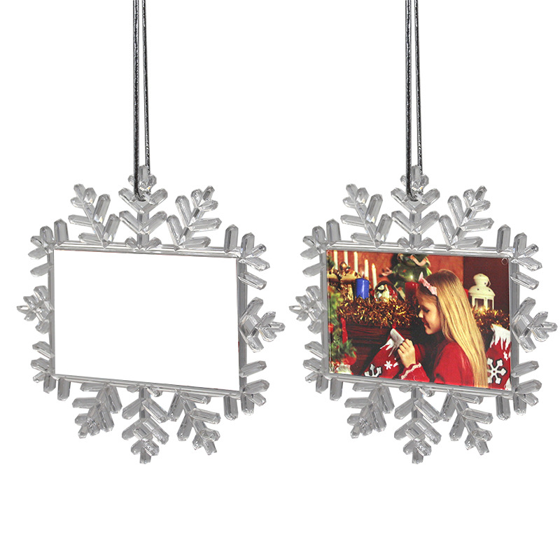 Snowflake Holiday Ornament 2 Sides Transfer 2