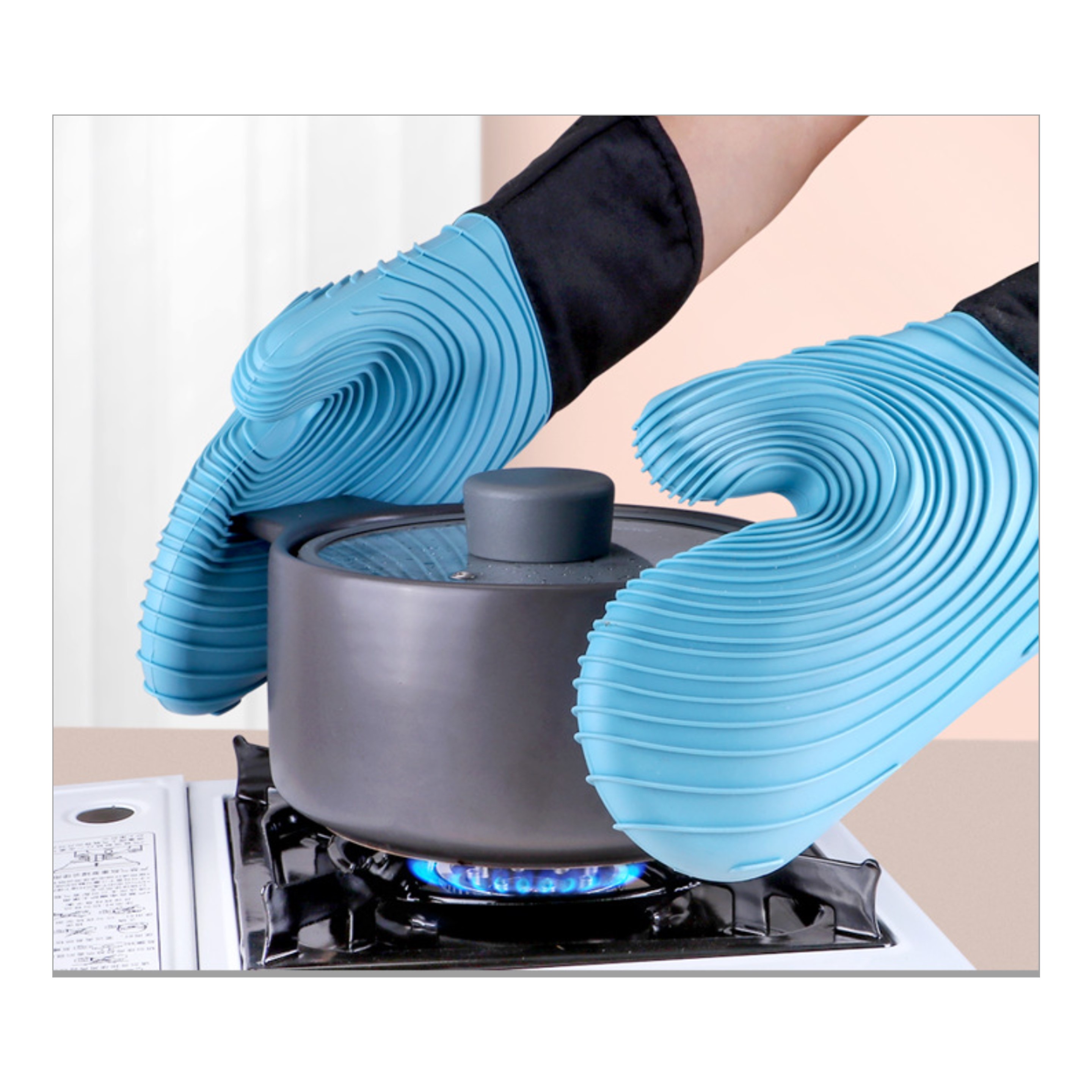 Non-Slip Silicone Oven Mitt 3