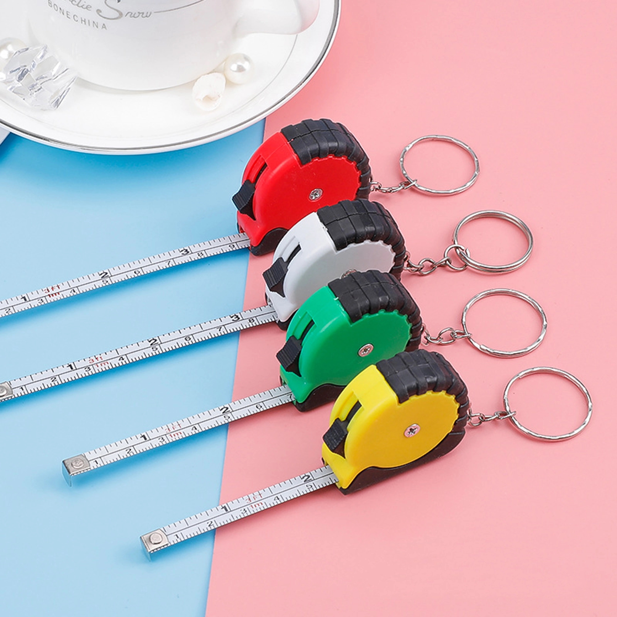 Tape Measure Keychain MOQ 100pcs 2