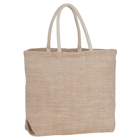 Herringbone Jute Tote 11