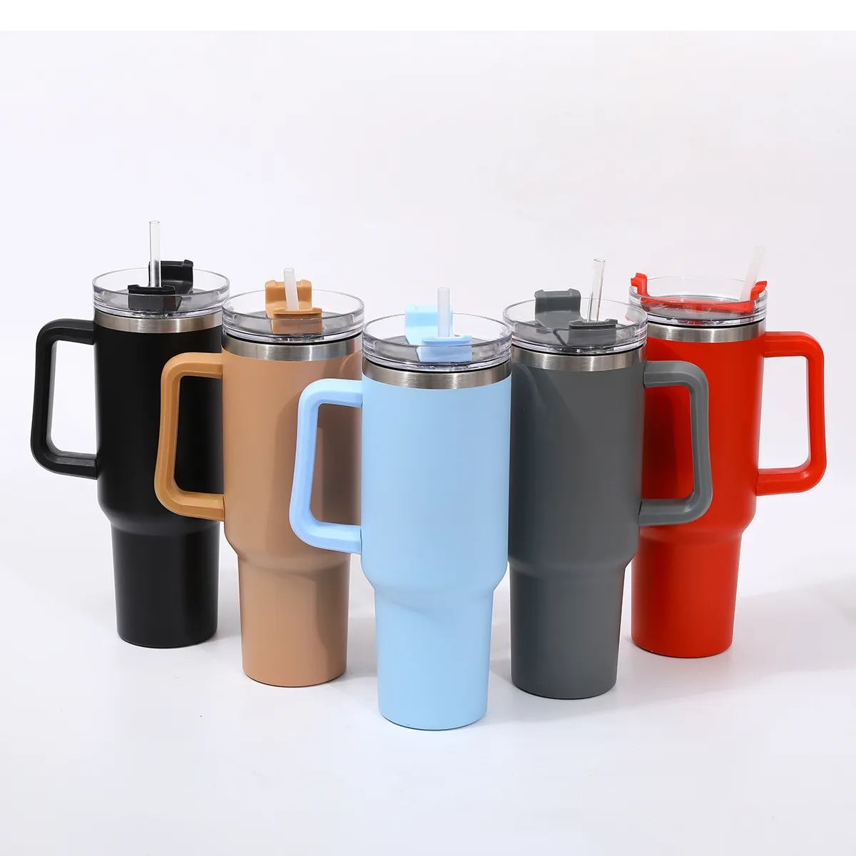 40oz Stainless Steel Insulated Tumbler with Straw 9