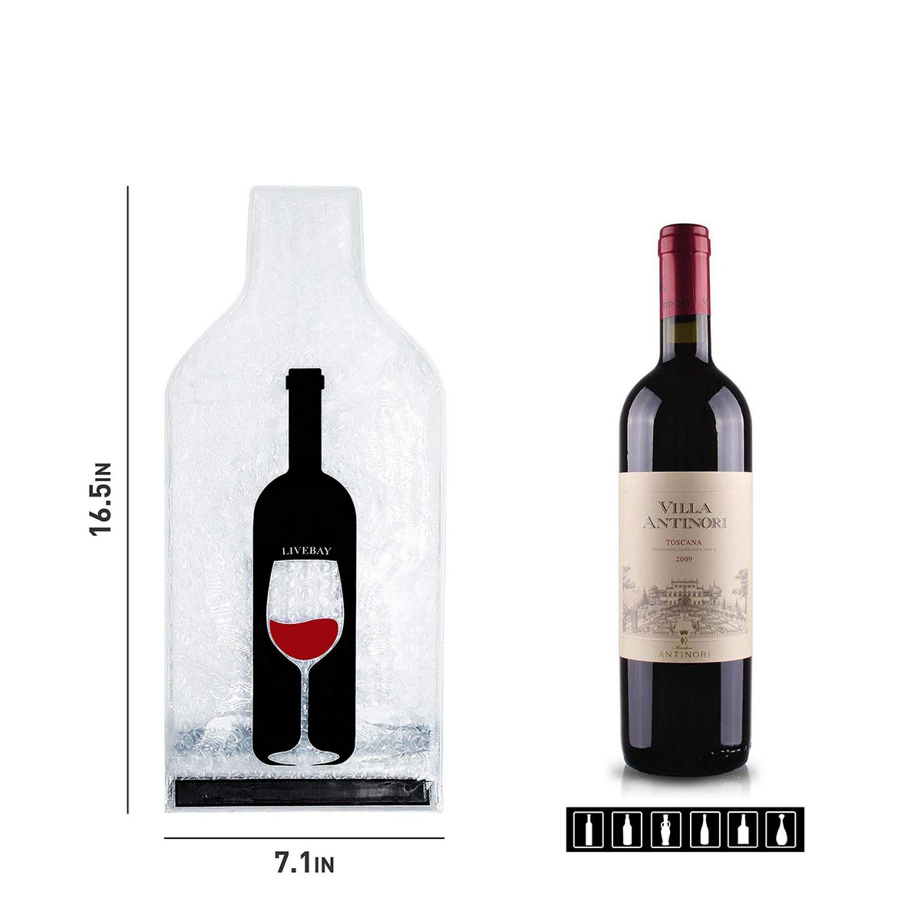 Wine Protector PVC Bubble Bag 2