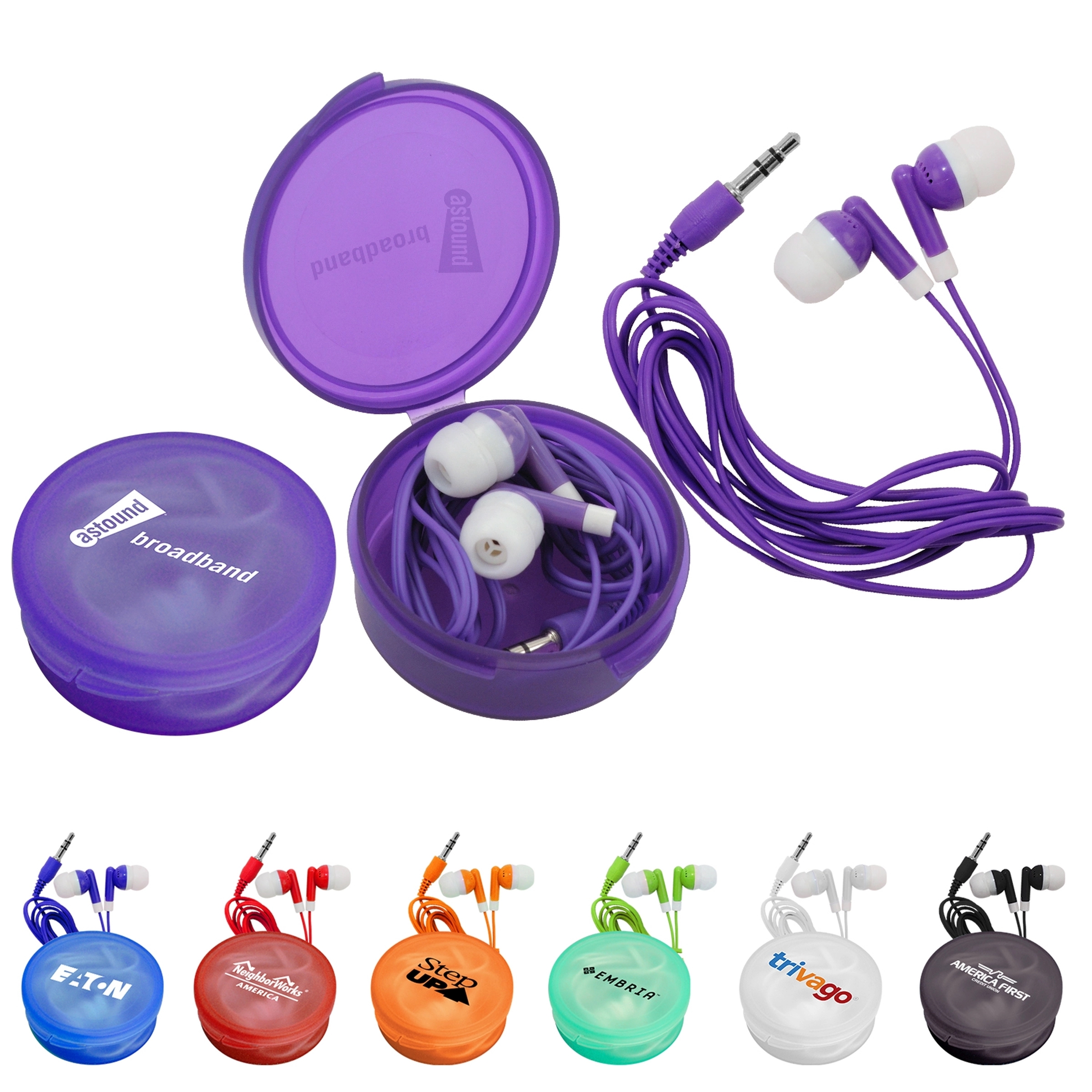 Matching Ear Buds & Round Case 10