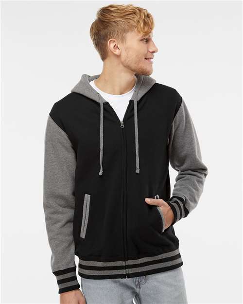 Unisex Heavyweight Varsity Full-Zip Hooded Sweatshirt - IND45UVZ 10