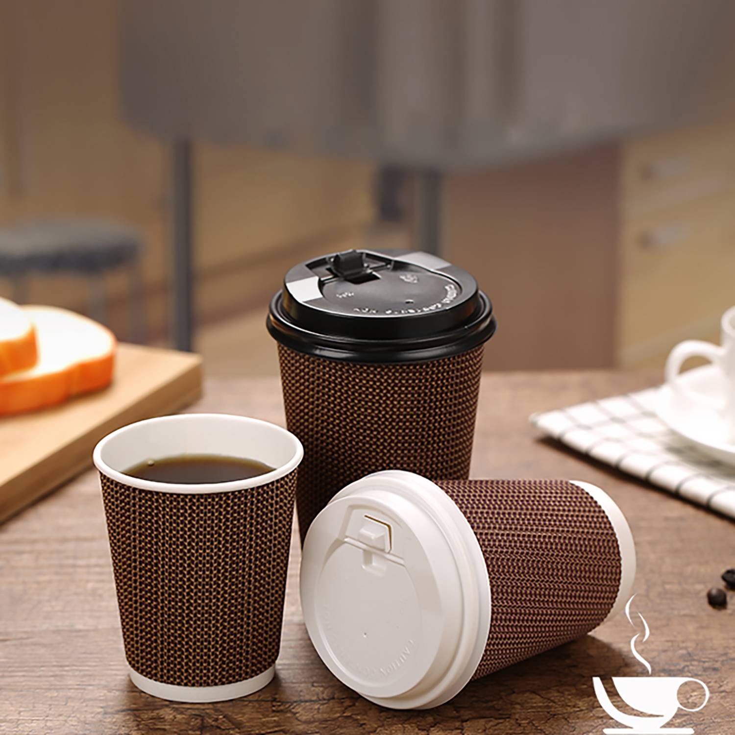 16oz/14oz/8oz heat-insulated disposable paper coffee cup 7