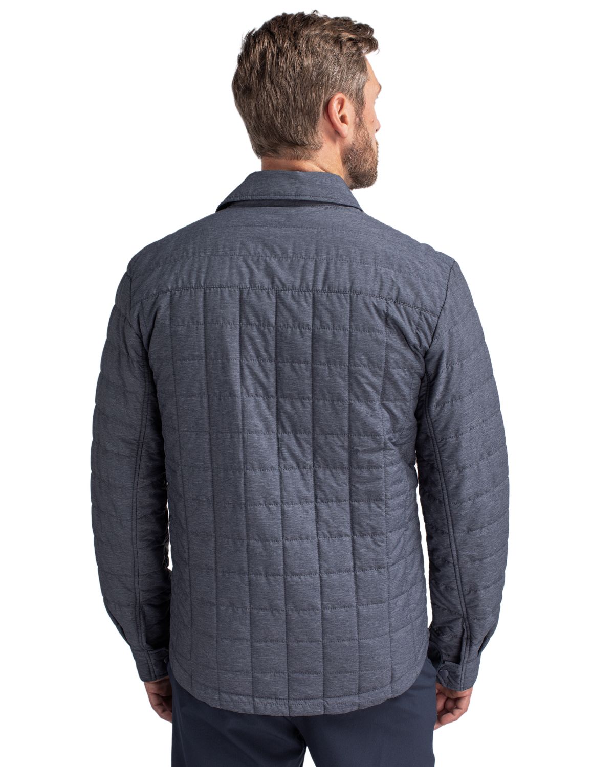 Rainier PrimaLoft Mens Eco Insulated Quilted Shirt Jacket