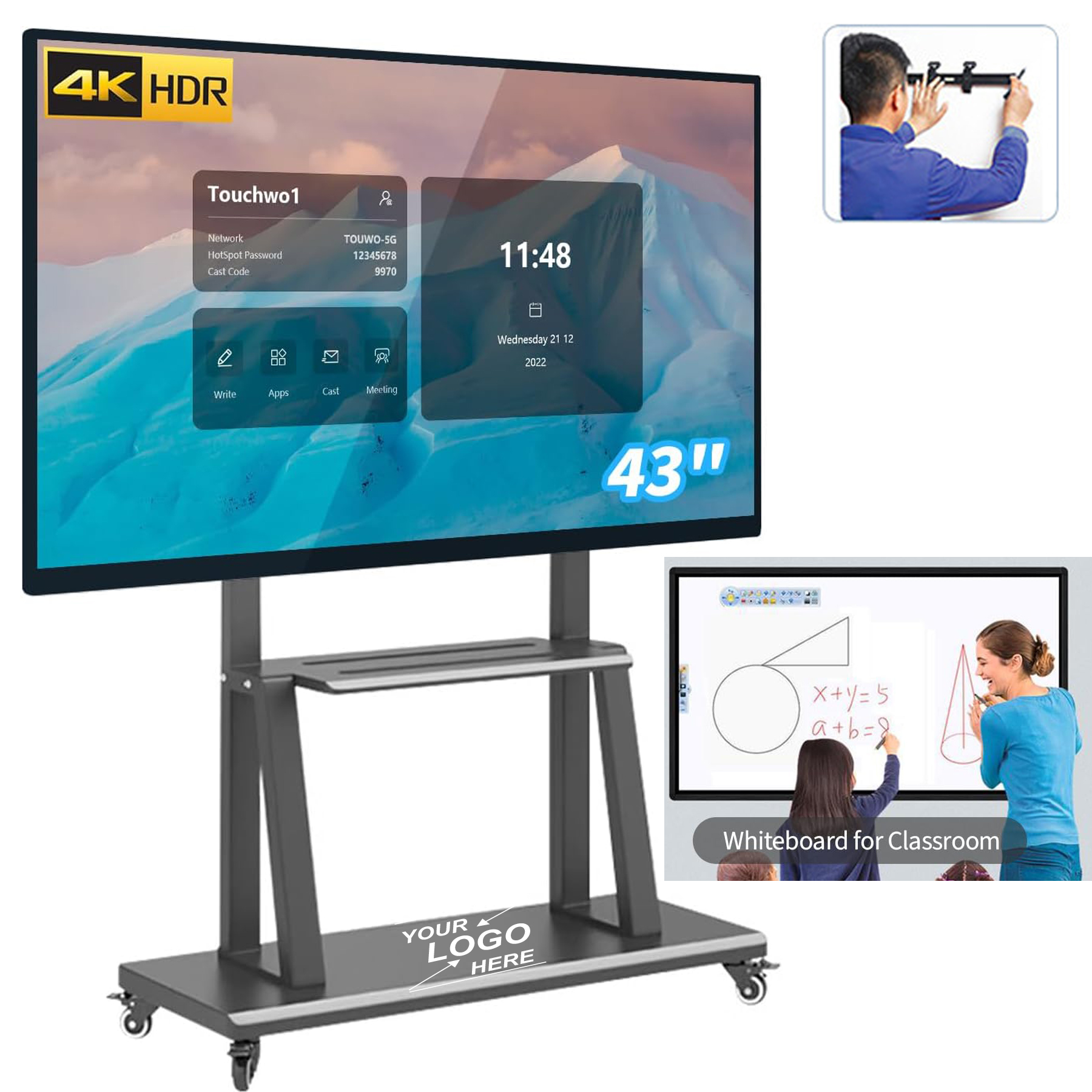 43" Interactive Touchscreen Smart Monitor 3