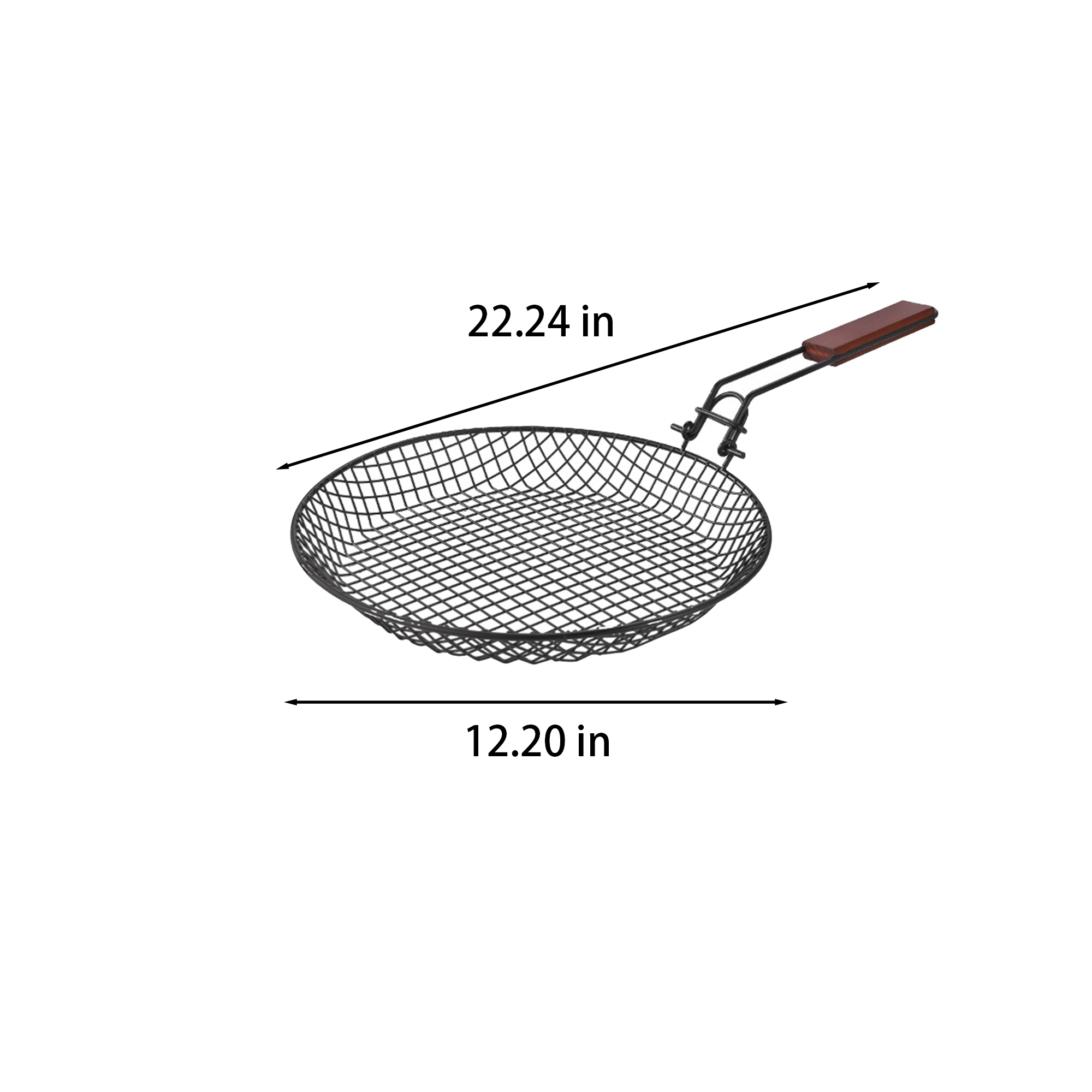 Stainless Steel Outdoor Circular Frying Basket 3