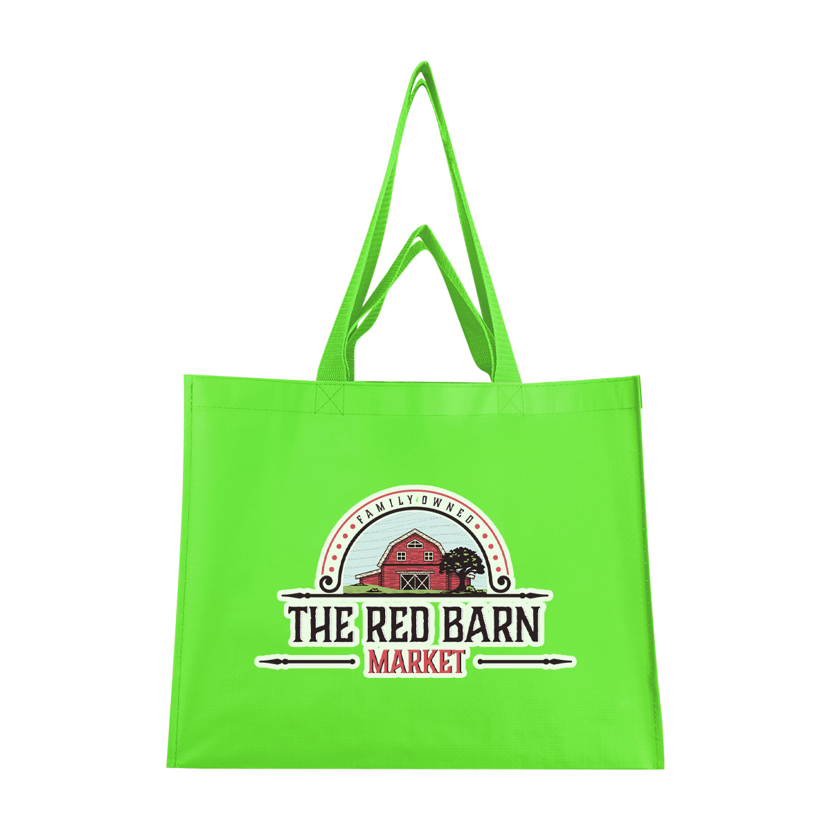 Matte Laminated Recycled Non-Woven Dual Handle Shopper Tote Bag 10