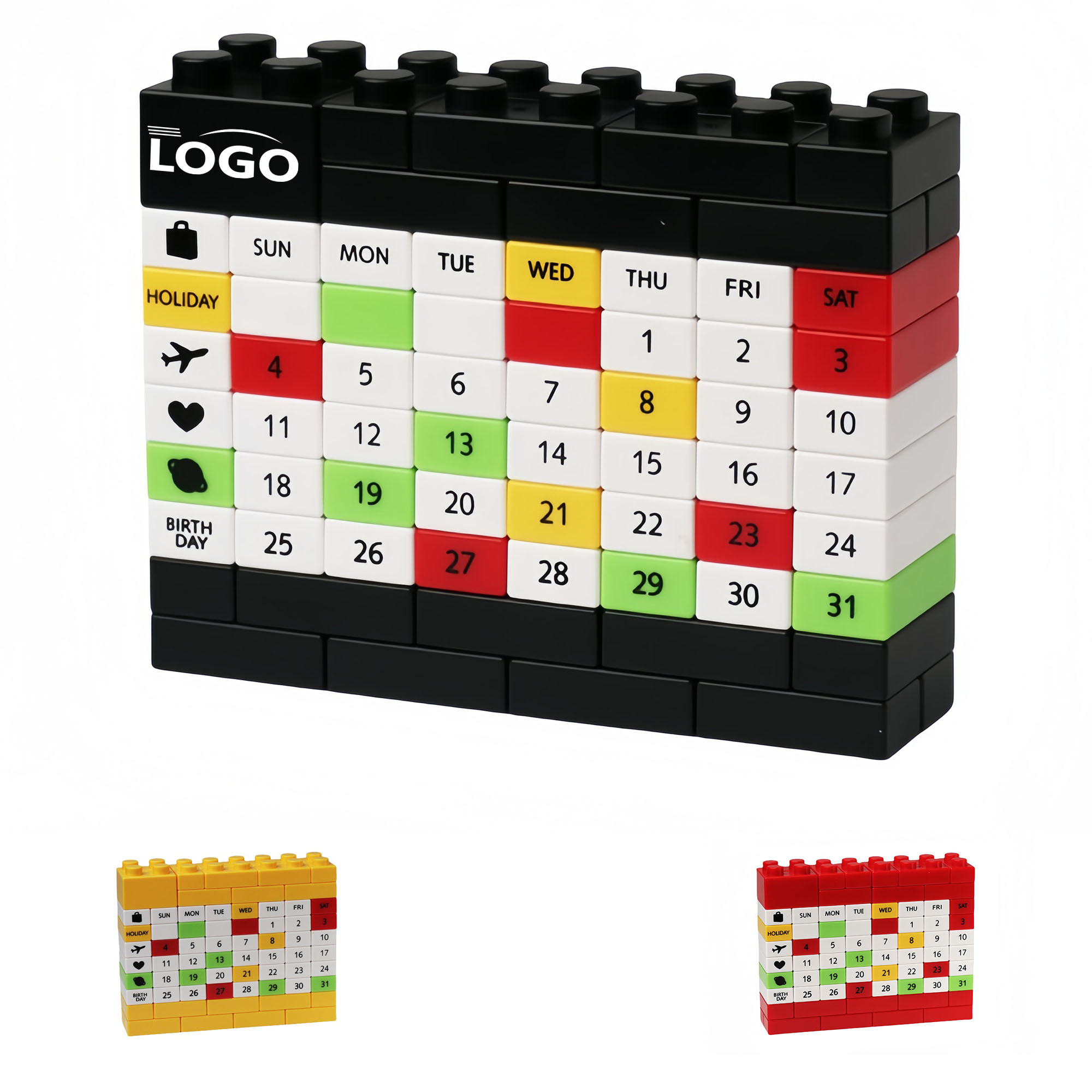 Reusable Block-Style Perpetual Calendar 2