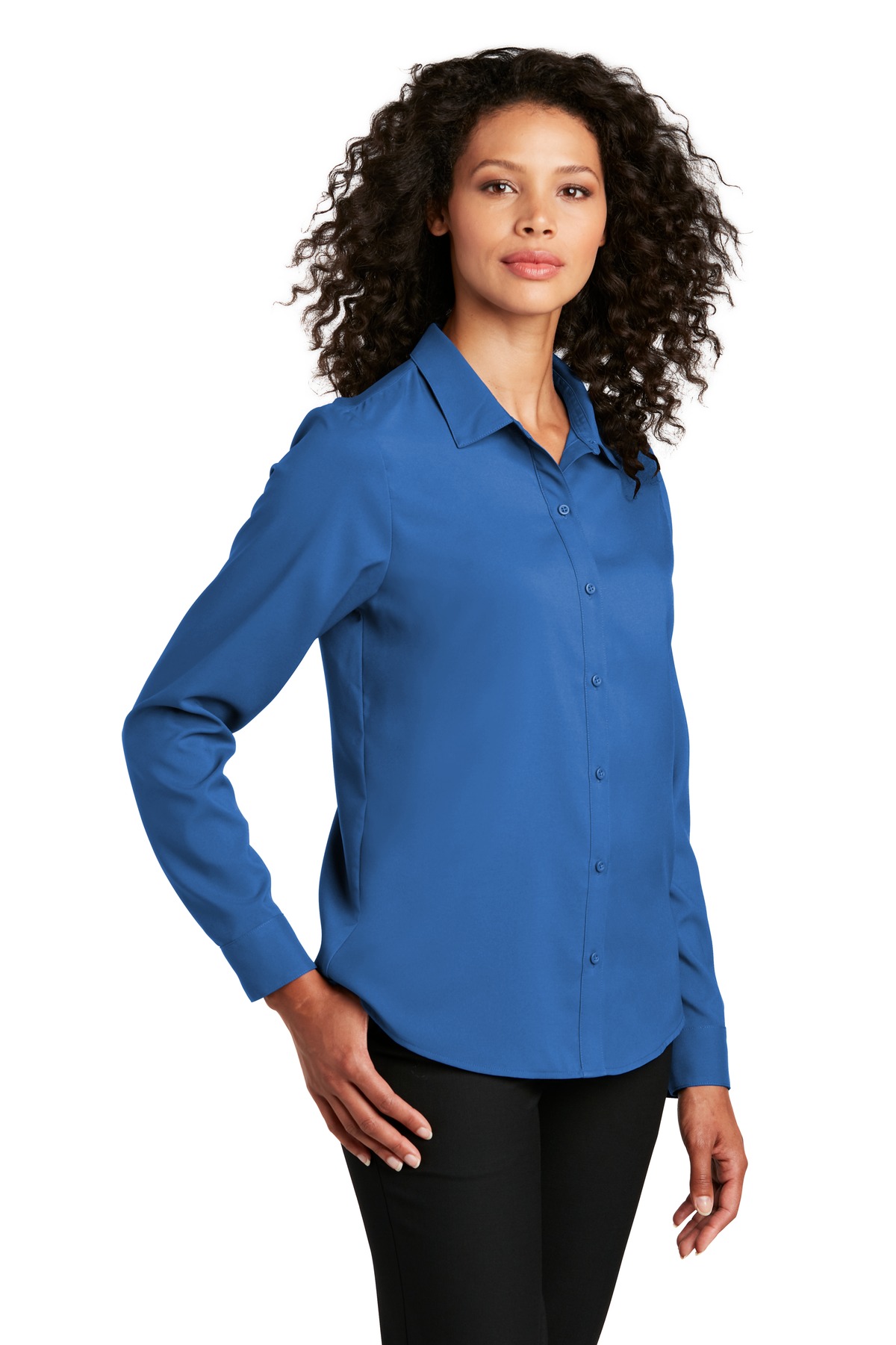Port Authority Women's Long Sleeve Performance Staff Shirt LW401 25