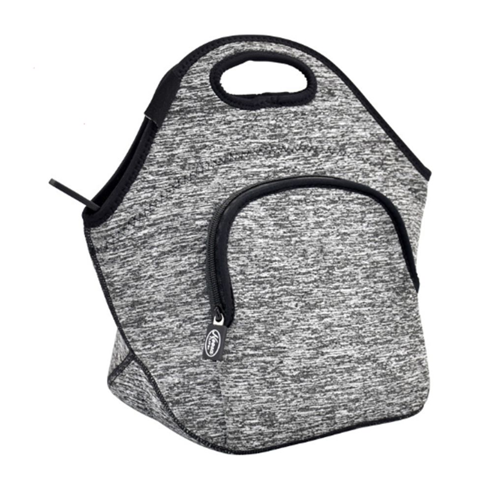 Thick Neoprene Lunch Bag With Extra Pocket 2